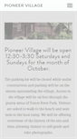 Mobile Screenshot of pioneervillagesalem.org